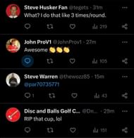 Fans' reaction to Sam Burns's hole-in-one